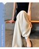 Women's High Waist Satin Ice Silk Wide Leg Pants - Sun Protection, Lightweight & Cooling