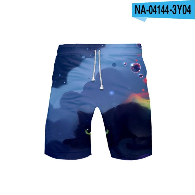 Katze 3D Digital Bedruckte Lässige Strandhosen für Herren Shorts Herren