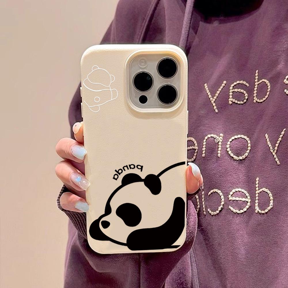 Husă pentru telefon cu senzație de piele pentru iPhone 11 13 16 Pro Max iPhone XR XS Max 14 15 Pro Max 12 13 Pro Max 16 Plus 13 Pro 14 Pro desene animate pictate Macaron Culori