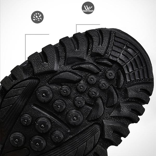 Military Boots Men's Winter Thickened Combat Boots Men's High Top Snow Boots Non Slip Couple Mountaineering Boots Plush Warm Large Men's Boots