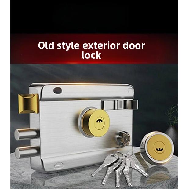 External Iron Door Lock Security Anti-Theft And Anti-picking Lock Wooden Door Compound Door Lock Multi-safety Smooth Lock
