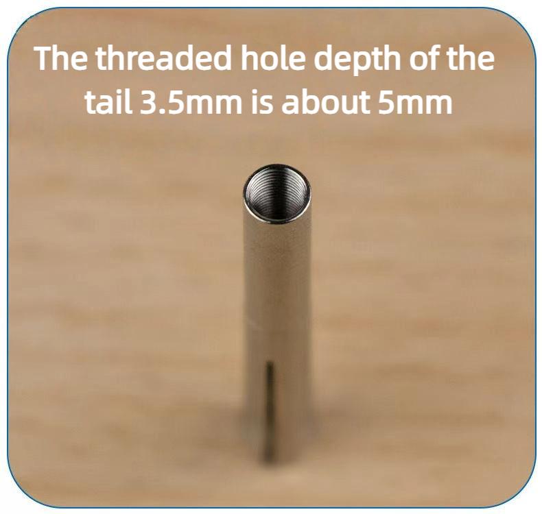 10Pcs Dental 2.35mm 3.0mm 3.175mm Clamp Adapter, Suitable for Sturdy 210 102L 105L Marathon Micro Motor Handle Oral Accessories