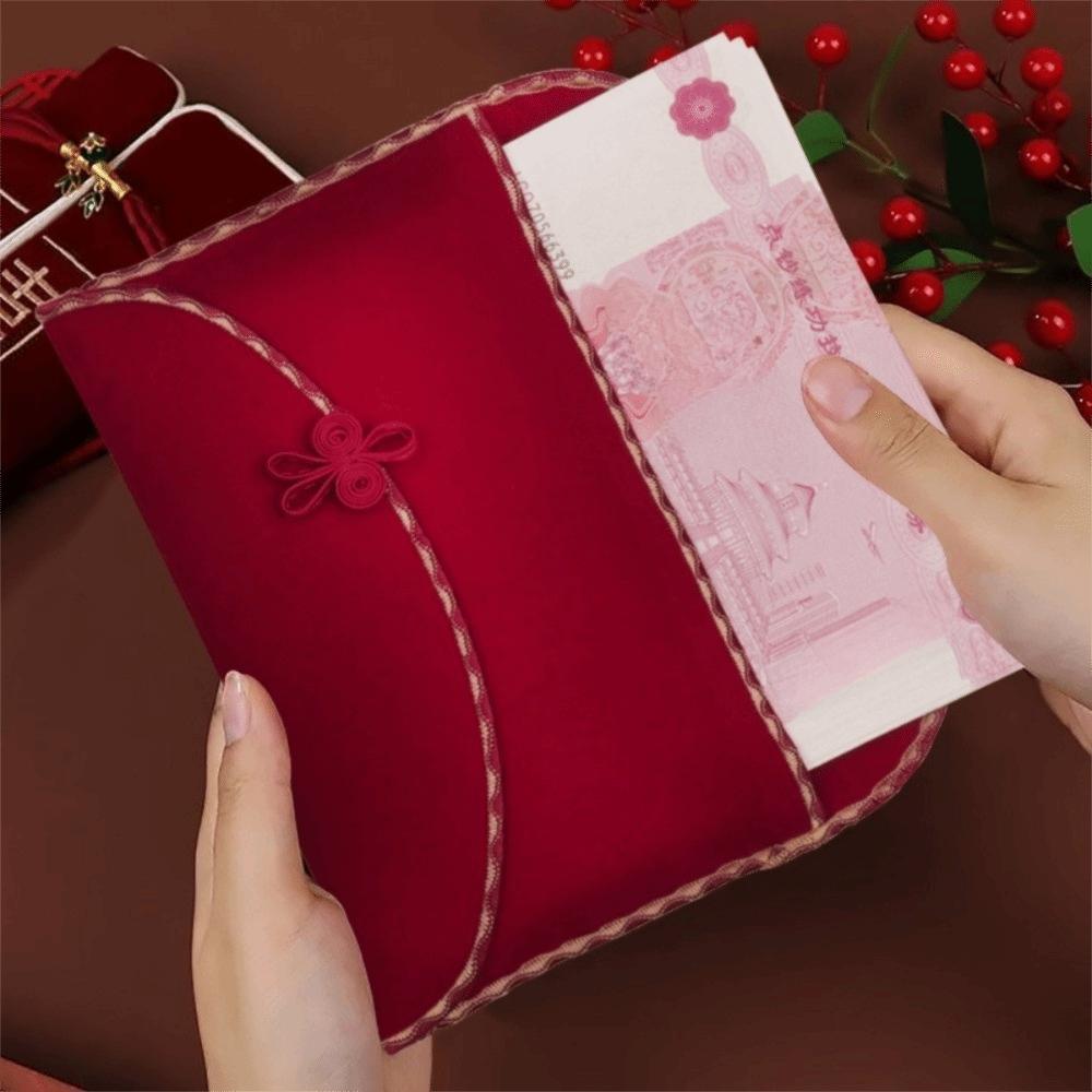 Traditional Wedding Money Bag HongBao Money Pocket Chinese Red Envelope Graduation Dinner