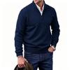 Men S Stand Collar Pullover Sweater Long Sleeve British Style Multi Color Warm