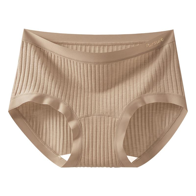 Big Size Ladies Autumn and Winter Milled Hair Soft Waxy Skin Wrap Hip Briefs