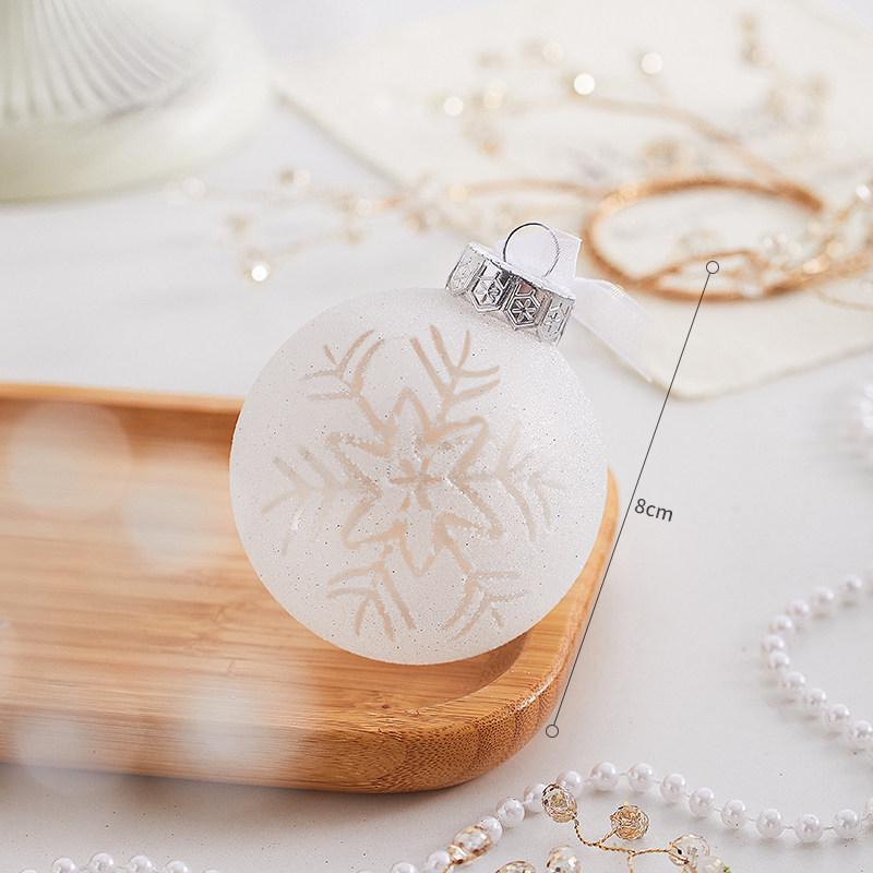 Champagne Gold Christmas Tree Ornaments: Spherical, Pine Cone, and Snowflake Shapes.