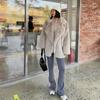 VAYLA Fashionable Street Style Fox Fur Coat Loose Suit Collar Medium Long Imitation Fur Coat for Women Autumn-winter Fur Overcoat