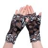 Women Sheer Lace Gloves Vintage Floral Wrist Gloves Fingerless Bridal Gloves for Derby Tea Party Opera Evening Prom Cosplay