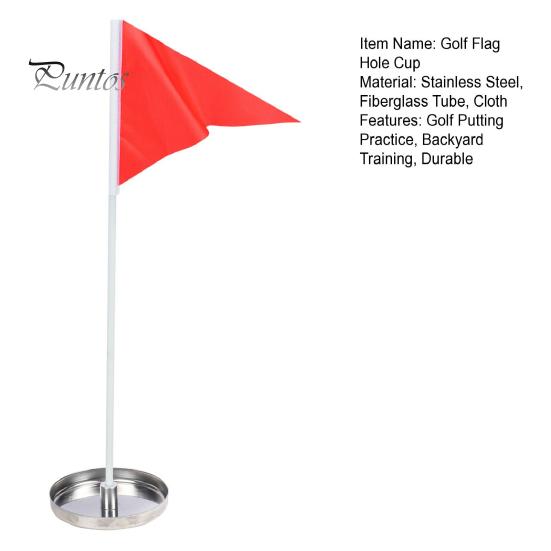 Golf Course Decoration Accessories Flag And Cup Set Mini Putting Green Flagstick for Yard Detachable Hole Enthusiasts Driving Range Backyard Practice