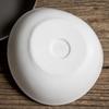 Brooke White Triangle Plate Good-Looking Fruit Plate Irregular Plate Ceramic Deep Plate Salad Bowl Export