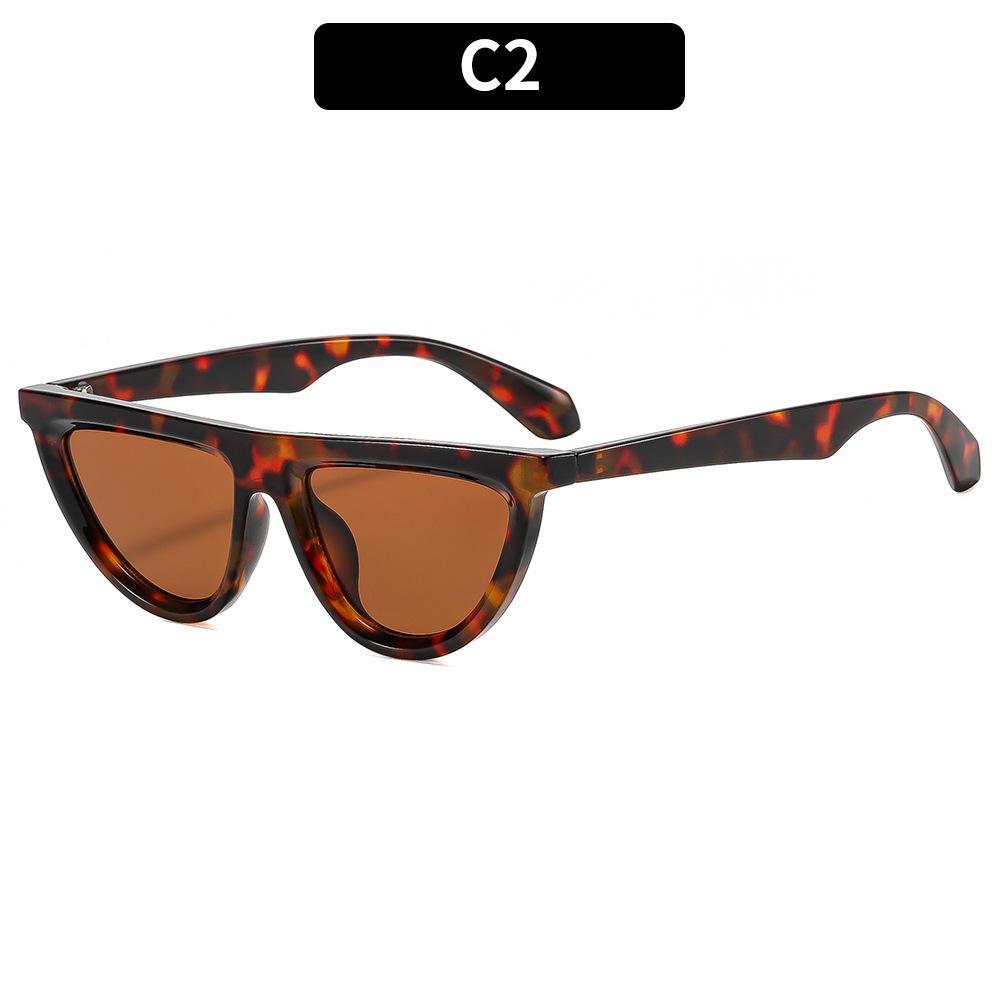 Women's sunglasses - unisex fashion half-moon cat eye sunglasses