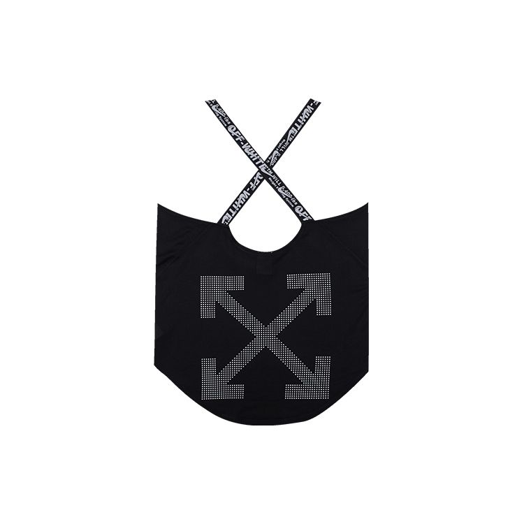 Nike X Off-White Co-Branded Arrow-Back Sports Tank Top Women Tops Black CI1776-010