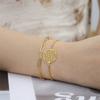 My Shape Flower of Life Bracelets 2 Layers Chains Combination Bracelet Stainless Steel Bangle Tree of Life Charms Jewelry Amulet