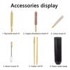 7pcs/set Professional Gun Cleaning Kit Hand Gun Rod Brush Hunting Gun Bore Gleaning Tools Multipurpose 9mm Pocket Size Pistol.