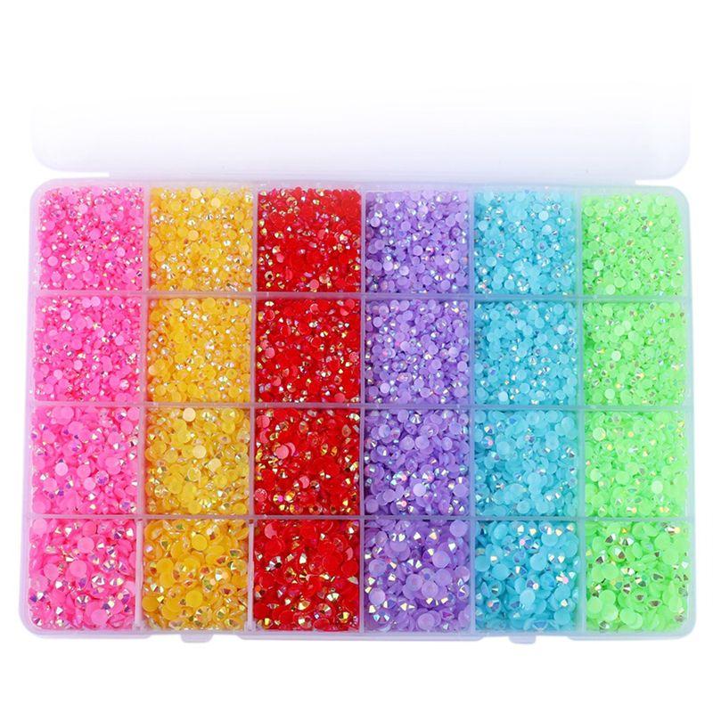 A84E-AB Nail Rhinestone Boxed DIY Resin Jelly Diamond Symphony Phone Case Accessories Jewelry Accessories Diamond Sticker