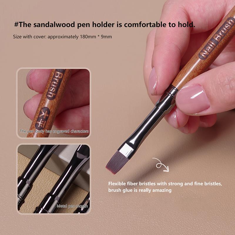Sandalwood Nail Design Large Art Line Pen Nail Construction Painting Brush Extension Drawing Carving Pen Diy Manicure Tool