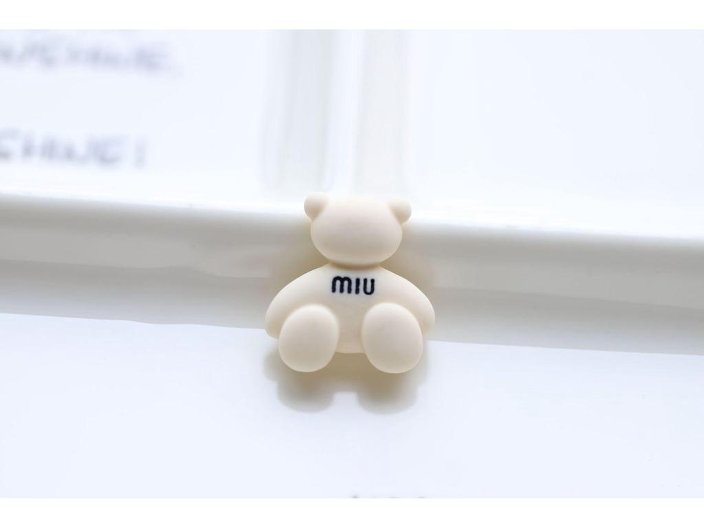 Cartoon Frosted M Bean Resin Jewelry & Phone Case Accessories Set