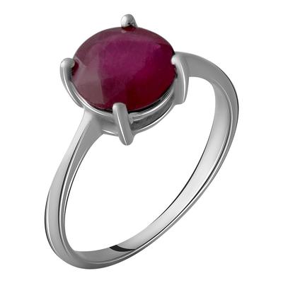 Silver Ring with Natural Ruby 3.95ct (2057888)
