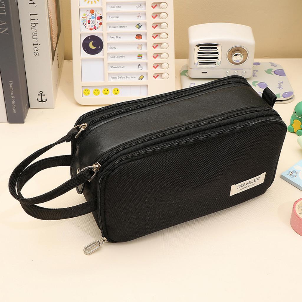 Kawaii Portable Pencil Case Large Capacity Ins Stationery Storage Bag Multifunctional Pen Box School Office Supplies Stationery