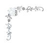 Corridor Wall sticker Living Room Background 3D Mirror Flower Acrylic Decal