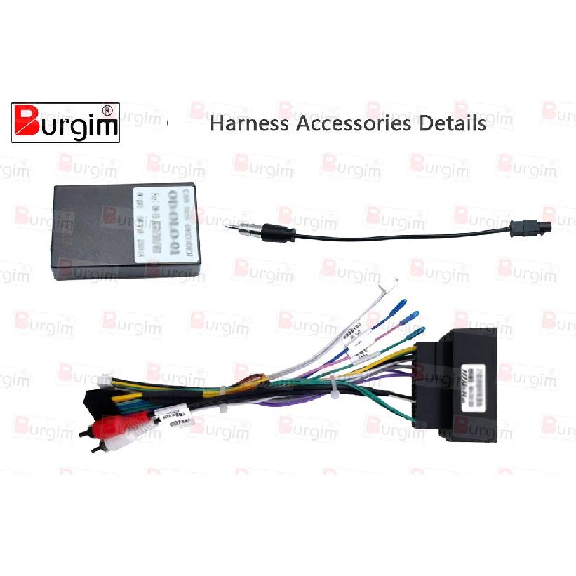 Car Radio Fascias Frame For Iveco Daily 2014-2022 9 inch 2DIN Stereo Panel Wiring Harness Power Cable Adapter Canbus Decoder