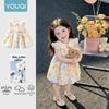 Youqi Baby 2026 Summer Red Cherry Princess Dress for Photoshoots