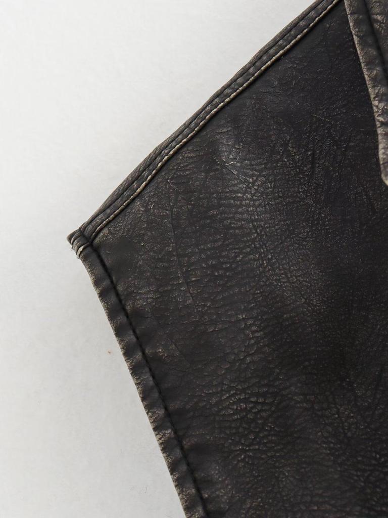 Europäische & Amerikanische Damen Distressed PU Lederweste - Vielseitiges Modestück