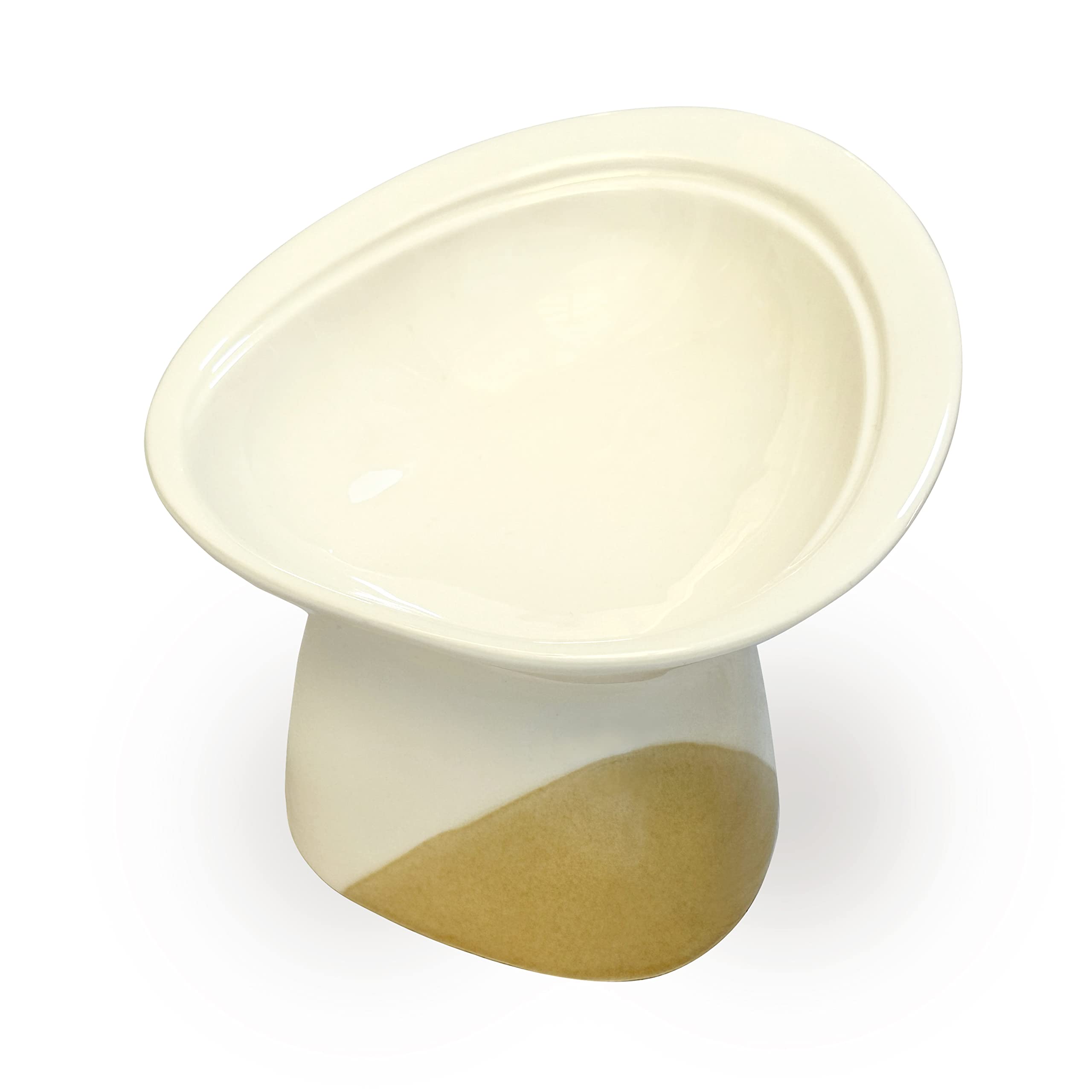 

Made in Ceramic Bowl Cat Food Flat Nose Spilled Food Gentle Easy to Cat Seto Ware Japan, PAW-MOTTO [Paw ONIGIRI] PAW-MOTTO Bowl, Cat, Cat, Container,