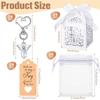 24 Pieces Angel Keychains Favor Baptism Party Favors Baptism Boxes White Organza Bags With Tags