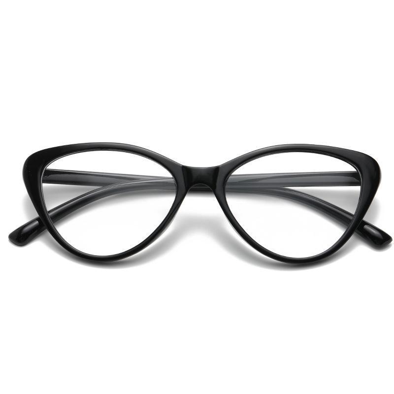 Korean Cat-Eye Retro Blue Light Blocking Glasses - Trendy Feminine Frames for Students and Style Enthusiasts