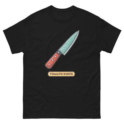 Tomatenmesser Küche Hauskochen Kulinarisches Werkzeug T-Shirt