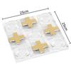 Transparent Acrylic Tic-Tac-Toe Game Chessboard Geometric Artwork Ornaments Desk Decoration Chess Pieces Casual Chess Games