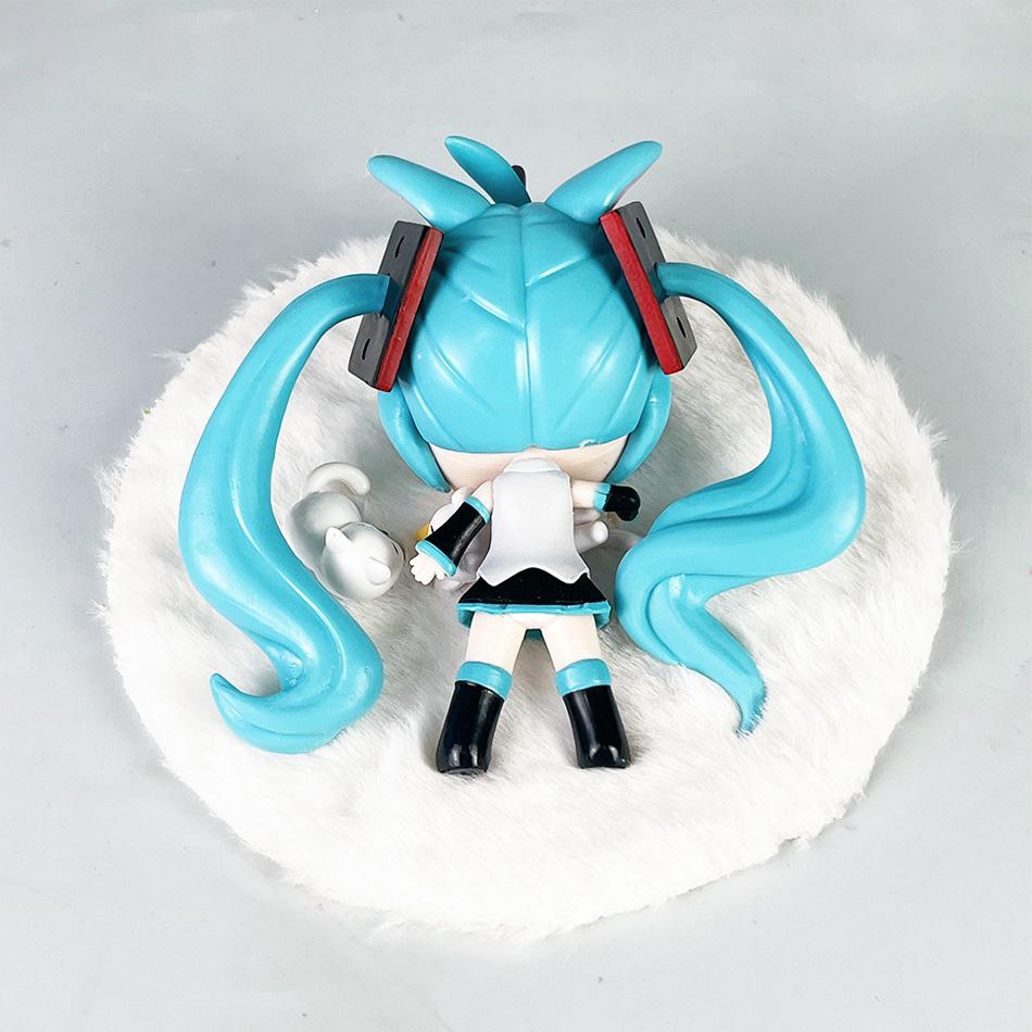 Em Estoque Anime Hatsune Miku Versão Q Feito à Mão Figuras de Ação Dormindo Modelo de PVC Decoração Moda de Animação Brinquedo Presentes de Feriado