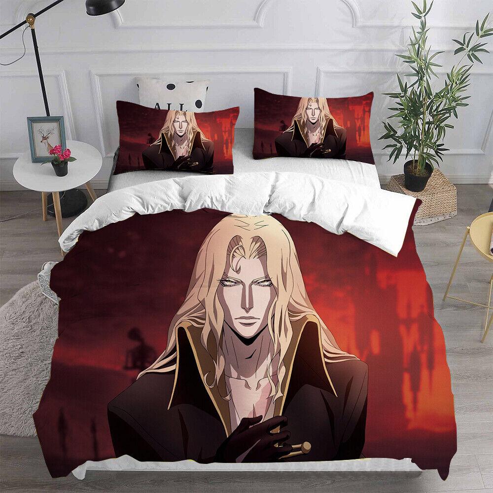 Cosplay Castlevania Trevor Belmont 3D Duvet Cover Bedding Set Pillowcase Quilt
