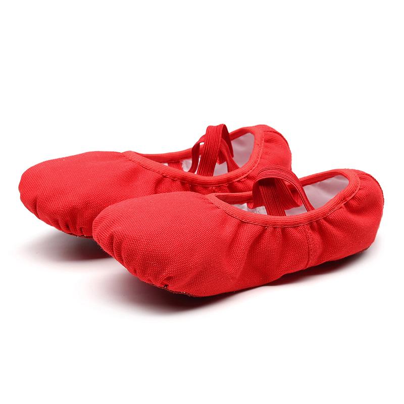 Barnesko i lerret for ballett - Myk såle for dans og yoga