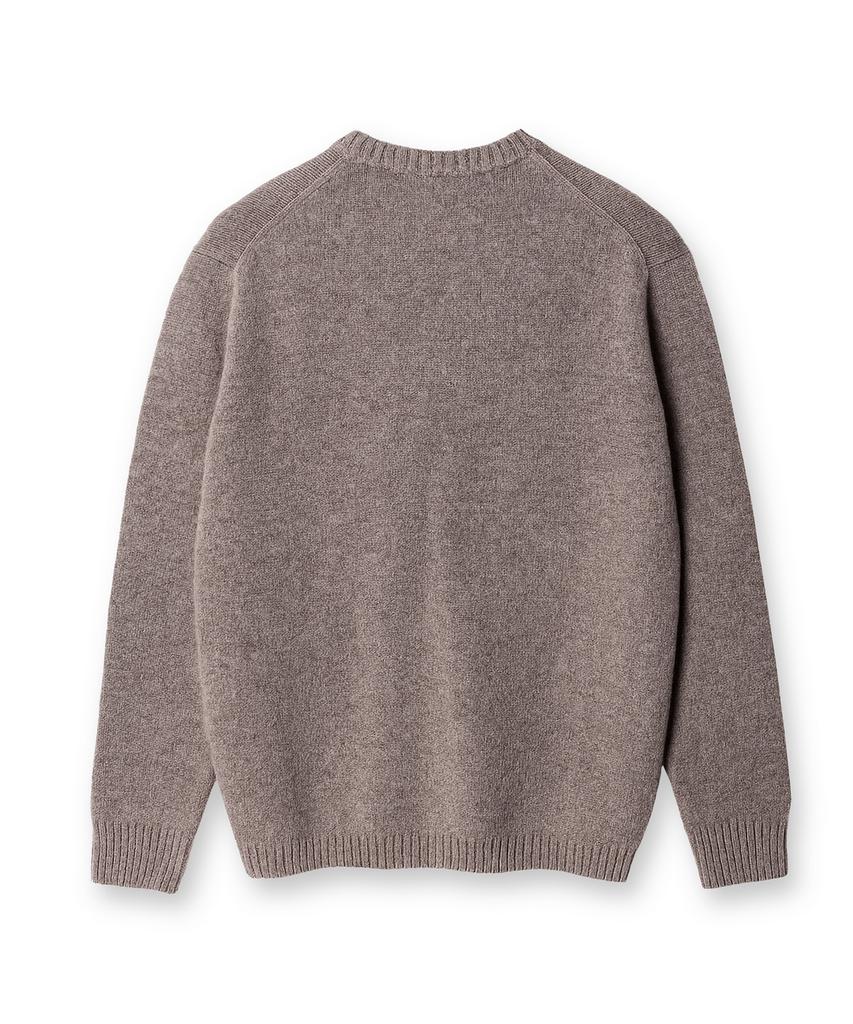 Edeunbeoleokeulleob Shetland Wool Anchor Knit (Grey)