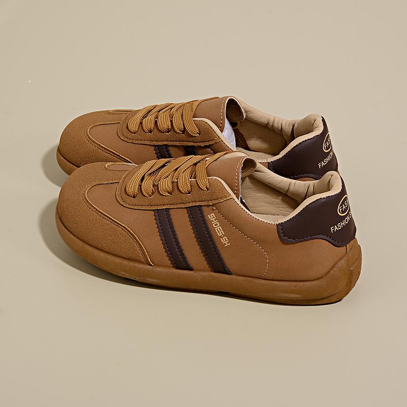 

Женский Модный Тренд Стиль Колледжа Широкий Носок Мягкие Удобные Плоские Повседневные Туфли Уличные Повседневные Спортивные Кроссовки Zapatos De Mujer 43 шоколадный