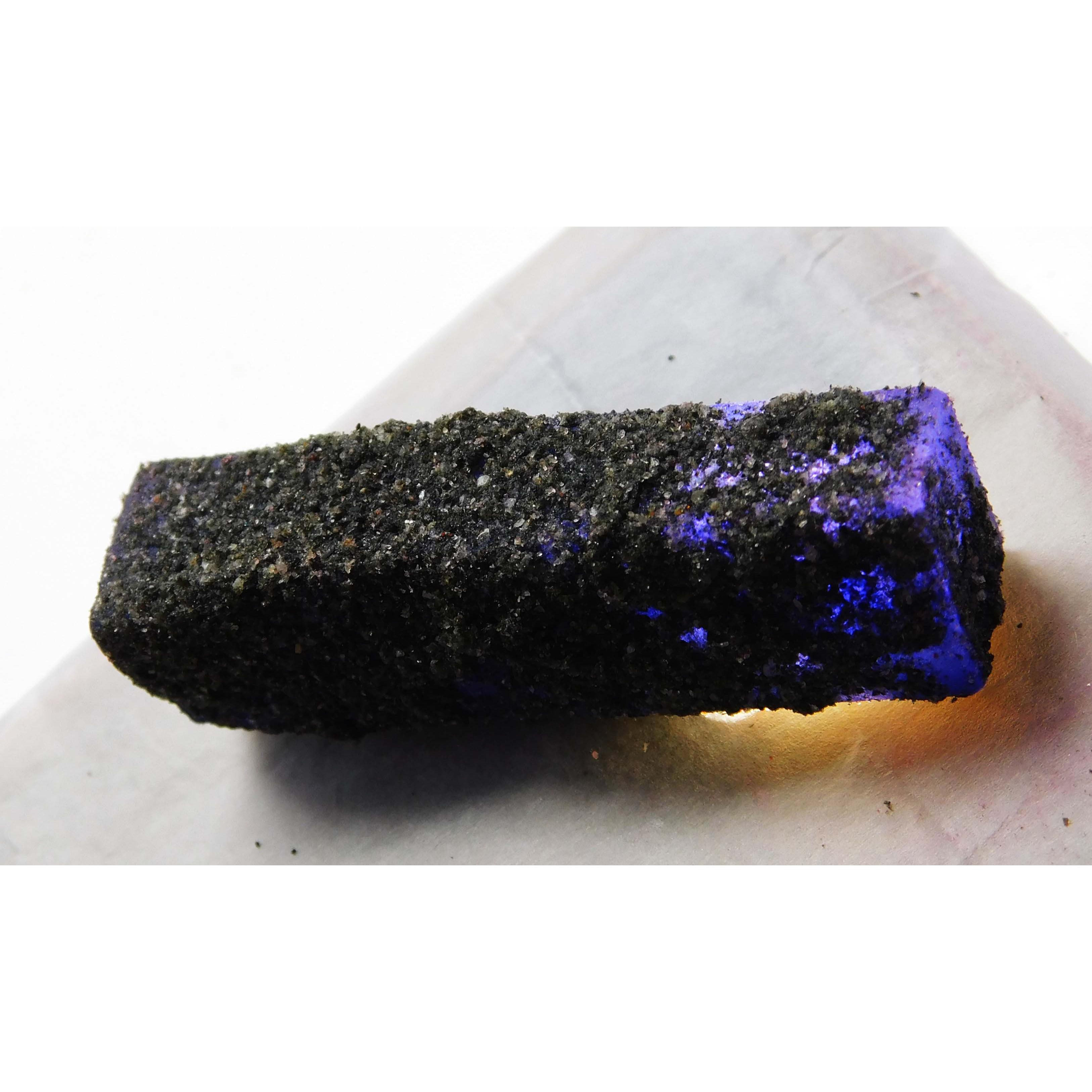 

103.80 Ct Natural Blue Sapphire Earth Mined CERTIFIED Uncut Rough Loose Gemstone A-2078 50.6 mm approx синій