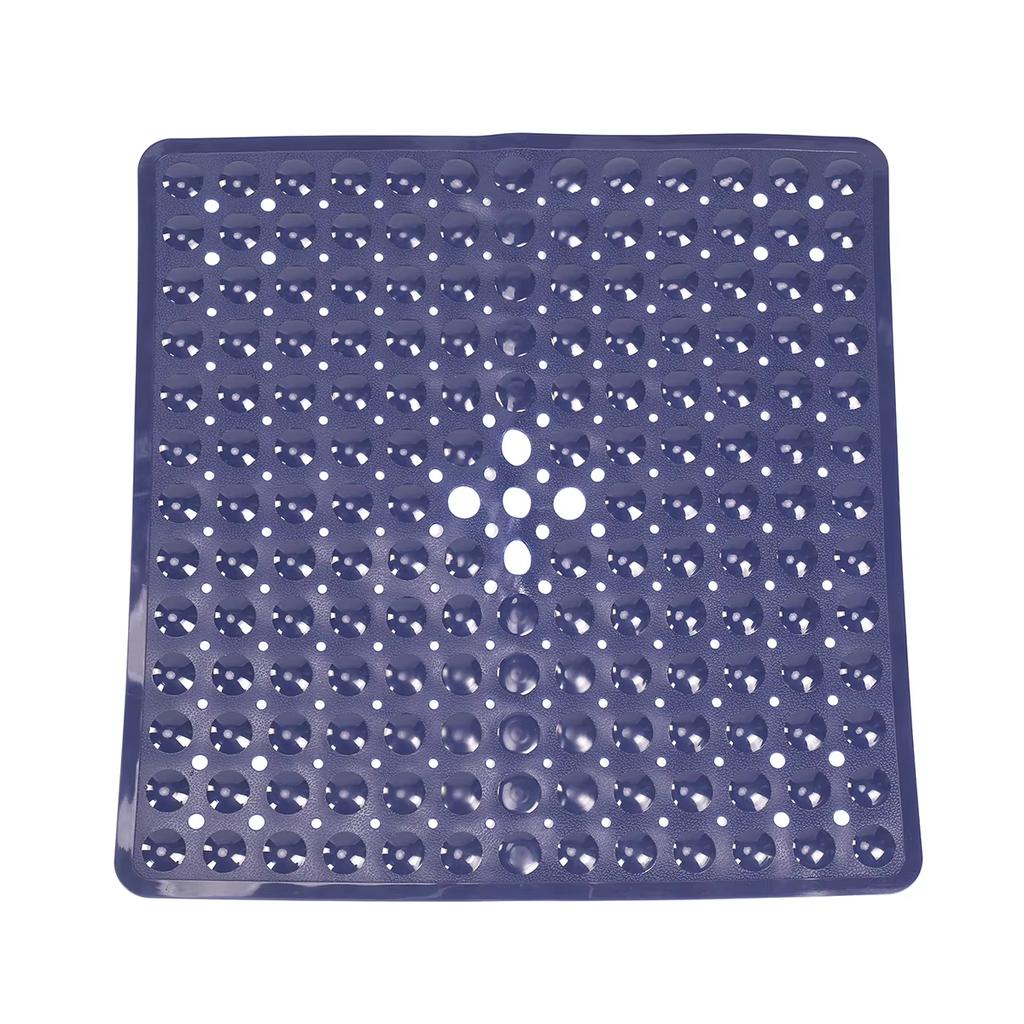 Čtvercová koupelnová předložka, Protiskluzová koupelnová předložka s přísavkami, Koupelnová předložka, Drenážní otvory, Lze prát v pračce
