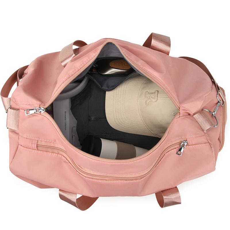 New Leisure Sports Bag Dry and Wet Separation Sports Fitness Bag Large Capacity Short Trip Bag Light Messenger Bag