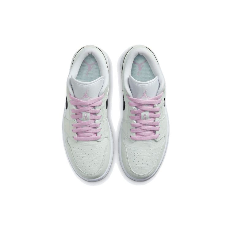 Air Jordan 1 Low SE Barely Green Women Sneakers Black Light-Arctic-Pink White CZ0776-300