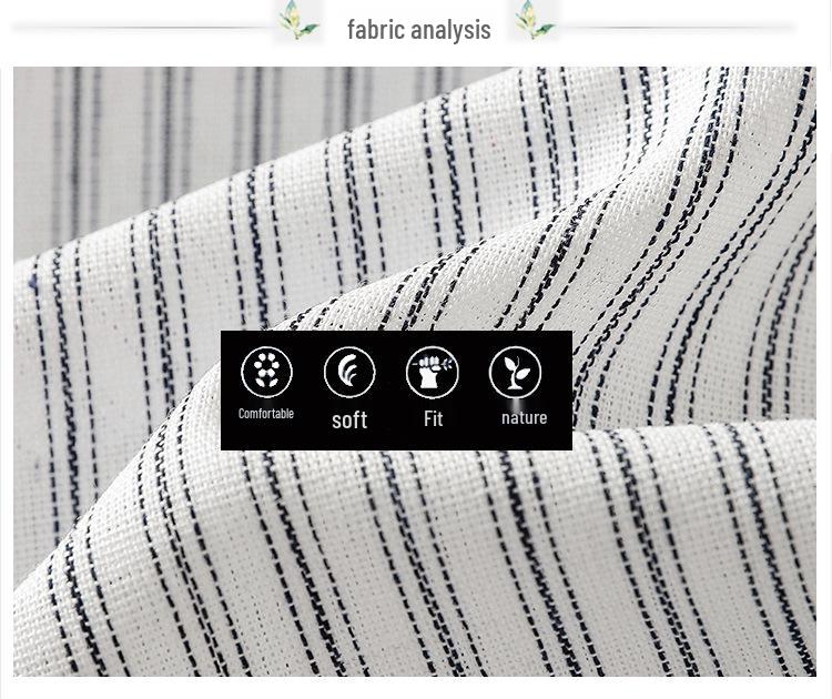 Artistic Cotton Linen Striped Long Sleeve Casual Loose Plus Size Shirt 2025