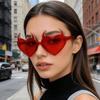1Pc Women'S Beach Vacation Glasses, Unique And Stylish Devil-Elegant Fashion Glasses, Suitable For Outdoor Travel, Parties, Vacations, Outfit