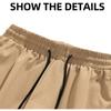 Sommar Herr Mångsidiga Casual Shorts Koreansk Streetwear Mode Elastisk Midja Baggy Khaki Svart Grön Stor Storlek Capri Byxor 8XL