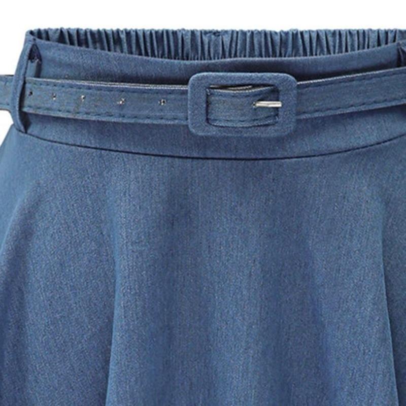 Женская мода Новая женская юбка в ковбойском стиле(Размер:Талия 65см-77см — фото 9