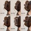 Elegant Large Hair Claw Clip for Thick Hair - High-End Korean Updo Shark Clip