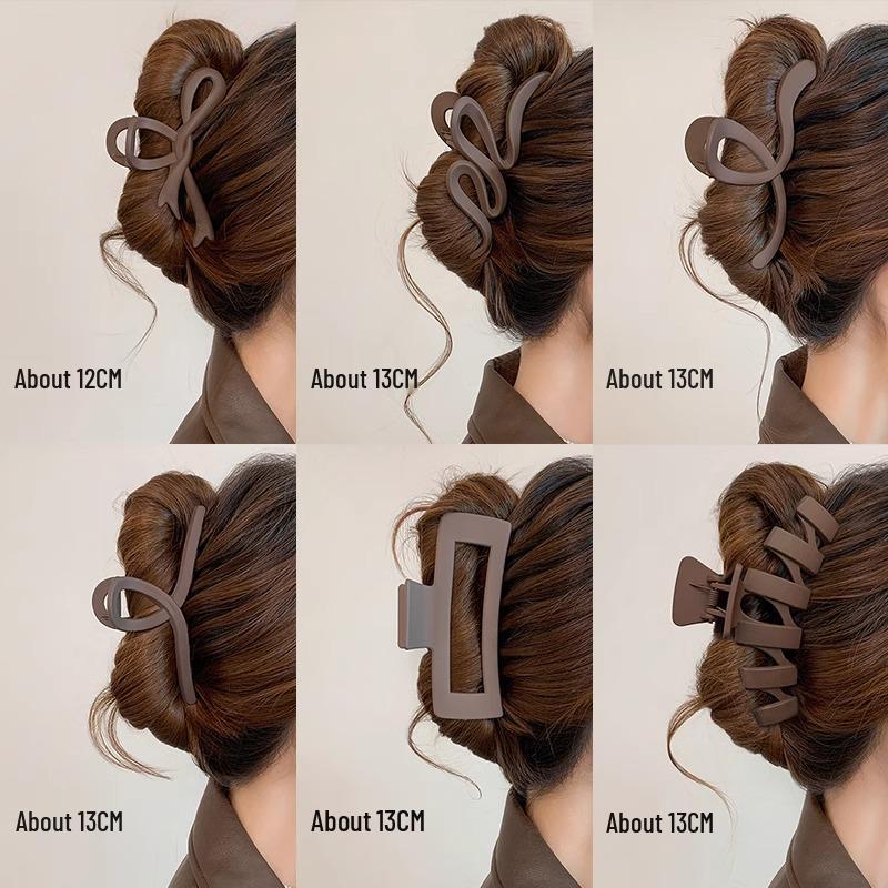 Elegant Large Hair Claw Clip for Thick Hair - High-End Korean Updo Shark Clip