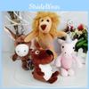 Attractive Plush Animal Keychain Adorable Lion And Elephant For Decoration Backpack