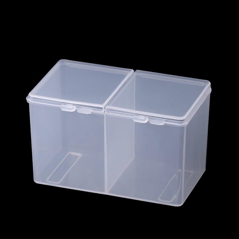 1Pc-Portable Storage Box Nail Accessoires Wipes Cotton Pads Swab Rods Container Case Nail Art Toos Organizer
