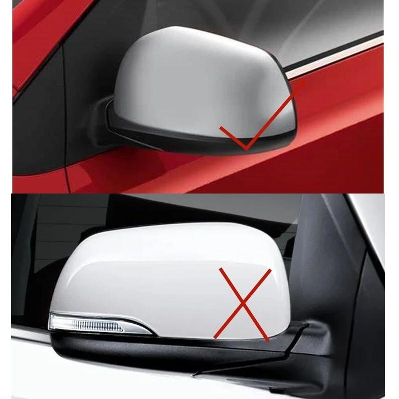 For Kia Picanto 2012 2013 2014 2015-2025 ABS Rearview Side Mirror Cover Wing Cap Exterior Door Housing Trim Adhesive Sticker